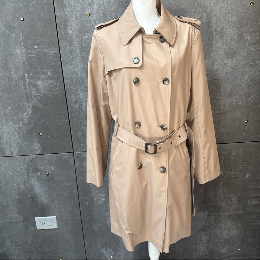 Ralph Lauren Beige Double-Breasted Trench Coat